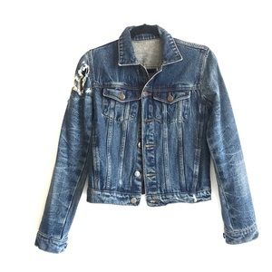 Courtshop Distressed Denim Jacket